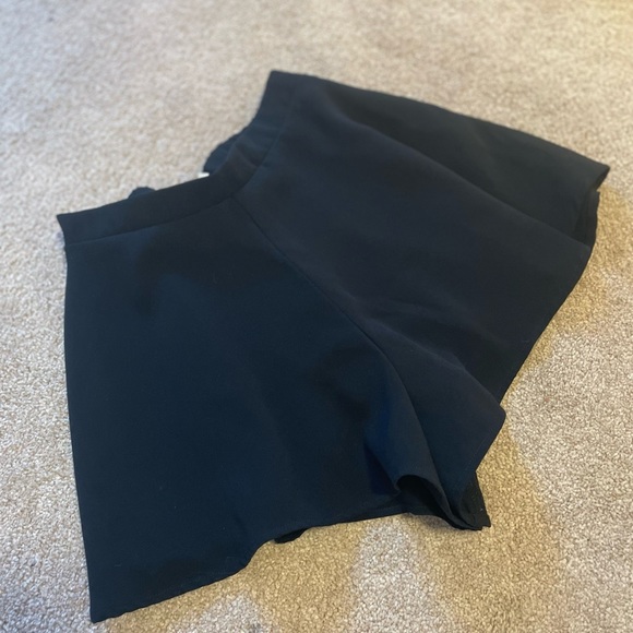 Black High Waited Shorts - Picture 3 of 6